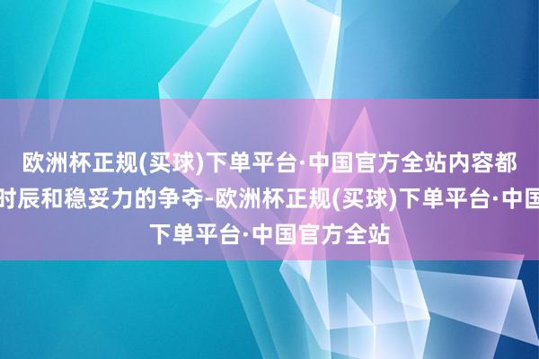 欧洲杯正规(买球)下单平台·中国官方全站内容都是对用户时辰和稳妥力的争夺-欧洲杯正规(买球)下单平台·中国官方全站