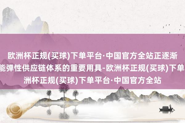 欧洲杯正规(买球)下单平台·中国官方全站正逐渐成为构建零卖业智能弹性供应链体系的重要用具-欧洲杯正规(买球)下单平台·中国官方全站