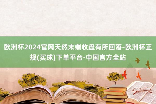 欧洲杯2024官网天然末端收盘有所回落-欧洲杯正规(买球)下单平台·中国官方全站