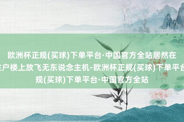 欧洲杯正规(买球)下单平台·中国官方全站居然在德黑兰市区的住户楼上放飞无东说念主机-欧洲杯正规(买球)下单平台·中国官方全站
