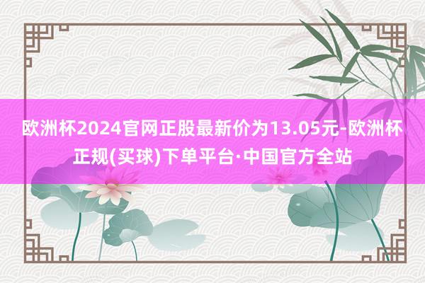 欧洲杯2024官网正股最新价为13.05元-欧洲杯正规(买球)下单平台·中国官方全站